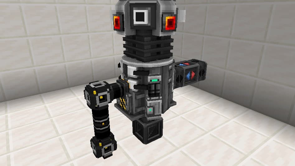 The Advanced Furnace with connections on its sides and base.