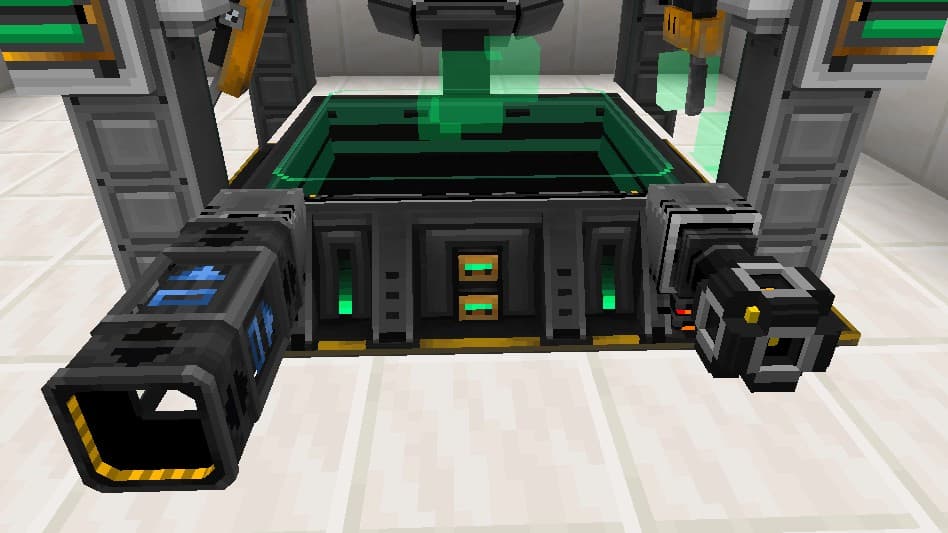 The Computer with connections attached at both corners.