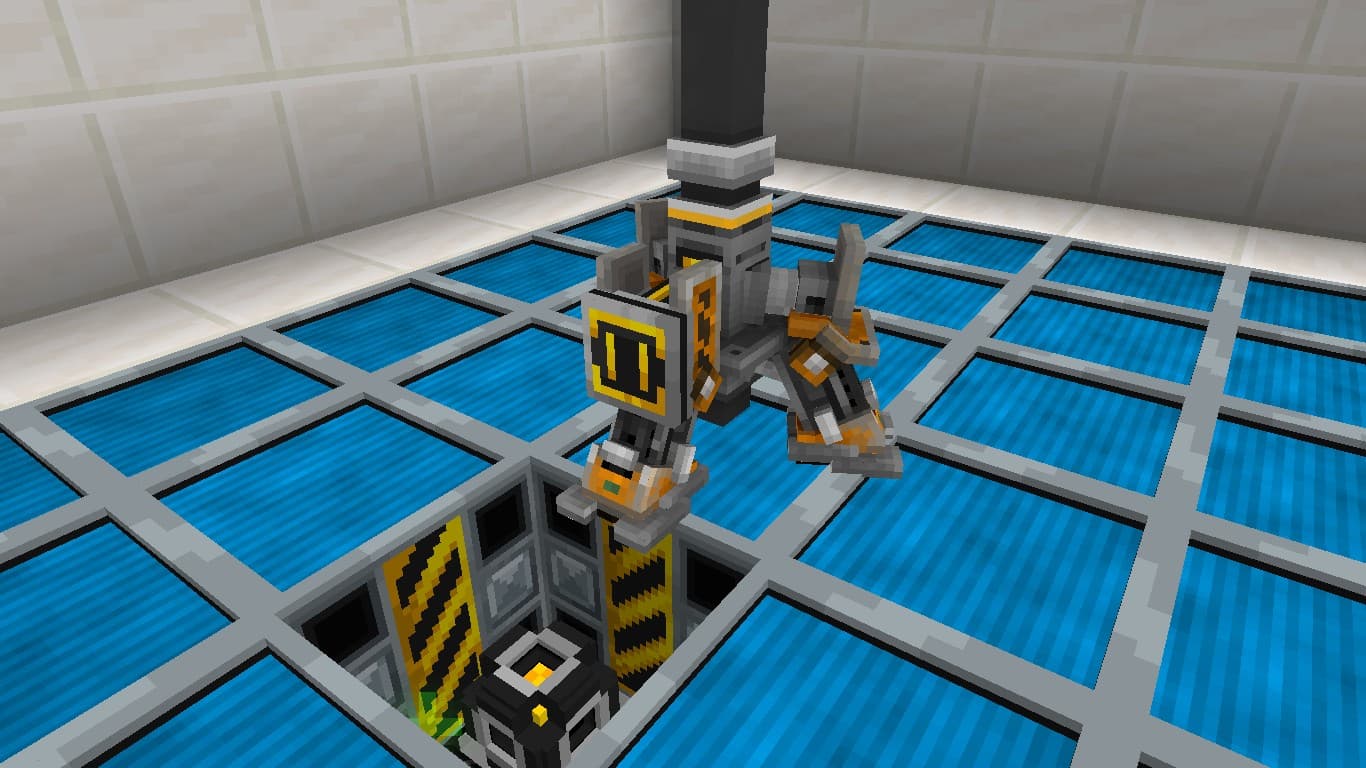 The Forcefield hanging over its connection in the floor.
