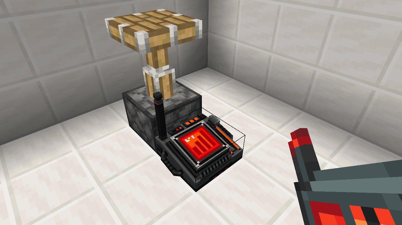 A Wireless Redstone block placed in a test room.