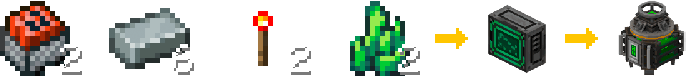 Crafting recipe for the Advanced TNT