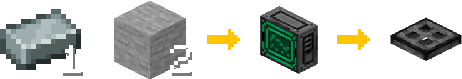 Crafting recipe for the Reinforced Trapdoor