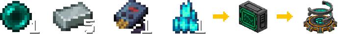 Crafting recipe for the Teleporter
