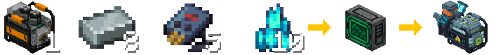 Crafting recipe for the Thermal (Lava) Generator